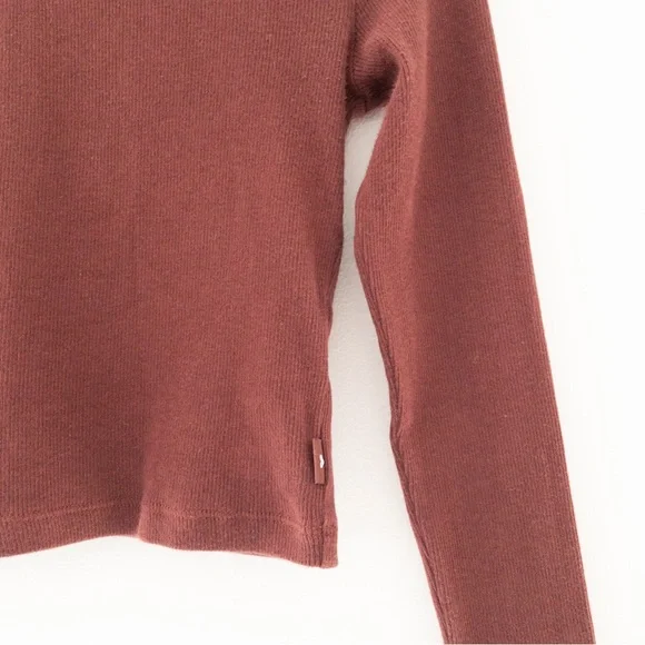 TNA Aritzia Ribbed Long Sleeve Top - Picture 2 of 4